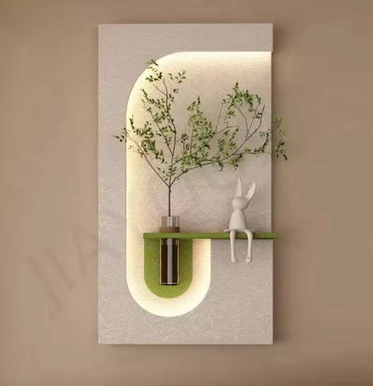 Modern LED Wall Art with Built-in Planter | Space-Saving Wall Decor for Small Living Rooms #1