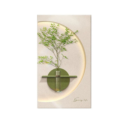 Modern LED Wall Art with Built-in Planter | Space-Saving Wall Decor for Small Living Rooms