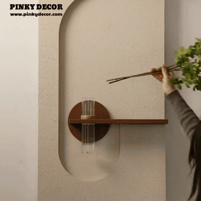 Modern LED Wall Art with Built-in Planter | Space-Saving Wall Decor for Small Living Rooms #1